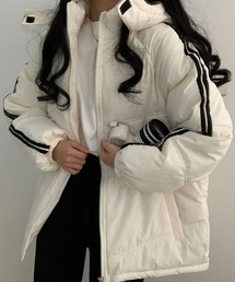 フード付き中綿ジャンバー レディース