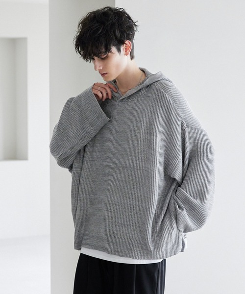 セール】メランジニットプルパーカー（ニット/セーター）｜CTHY