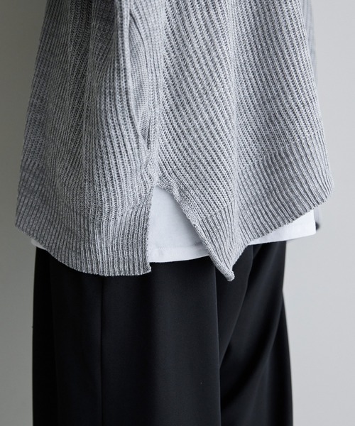CTHY（シティ）の「メランジニットプルパーカー（ニット/セーター・メンズ・ブラック/グレー・XL/S/M/L）」の17枚目の写真
