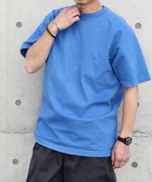 【SHIPS any別注】LOS ANGELES APPAREL: 8.5oz ガーメントダイ Tシャツ◇