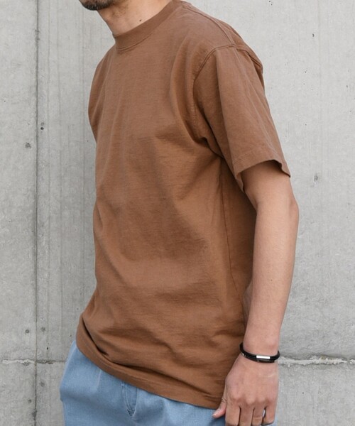 LOS ANGELES APPAREL(ロサンゼルスアパレル)の「【SHIPS any別注】LOS ANGELES APPAREL: 8.5oz ガーメントダイ Tシャツ◇(Tシャツ/カットソー・メンズ・ブルー系その他/ライトグレー/ブラウン/ミント/ホワイト/オレンジ・SMALL/MEDIUM/LARGE/X-LARGE)」の4枚目の写真