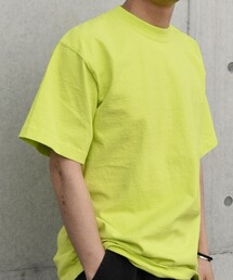 【SHIPS any別注】LOS ANGELES APPAREL: 8.5oz ガーメントダイ Tシャツ◇
