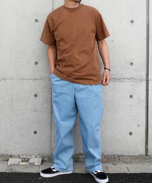 LOS ANGELES APPAREL(ロサンゼルスアパレル)の「【SHIPS any別注】LOS ANGELES APPAREL: 8.5oz ガーメントダイ Tシャツ◇(Tシャツ/カットソー・メンズ・ブルー系その他/ライトグレー/ブラウン/ミント/ホワイト/オレンジ・SMALL/MEDIUM/LARGE/X-LARGE)」の14枚目の写真
