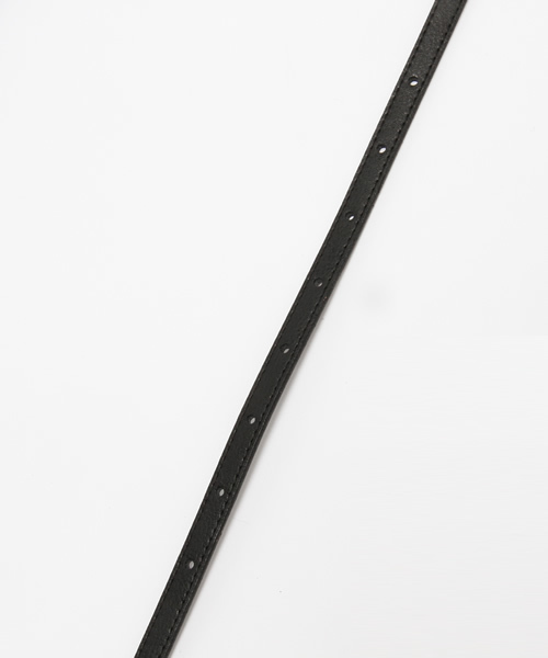 laboratory work（ラボラトリーワーク）の「細巾配色ベルト（ベルト・レディース・ブラック/ブラウン・フリー）」の4枚目の写真