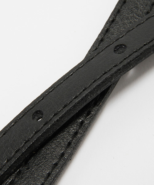 laboratory work（ラボラトリーワーク）の「細巾配色ベルト（ベルト・レディース・ブラック/ブラウン・フリー）」の5枚目の写真