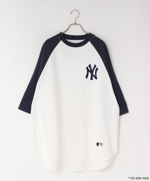 LOWRYS FARM(ローリーズファーム)の「MLB/ベースボールT8S 105927(Tシャツ/カットソー・レディース・グリーン/レッド/ネイビー/ブルー・FREE)」の3枚目の写真