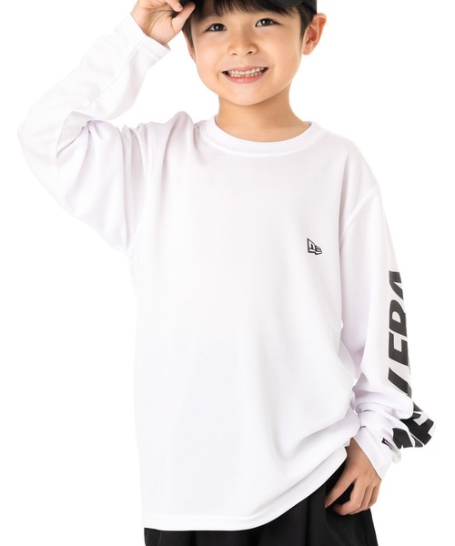 NEW ERA（ニューエラ）の「ニューエラ キッズ 半袖Tシャツ吸汗速乾 ONSPOTZ別注（Tシャツ/カットソー・キッズ・ブラック/ホワイト/ダークグレー・160/150/140/130）」の2枚目の写真