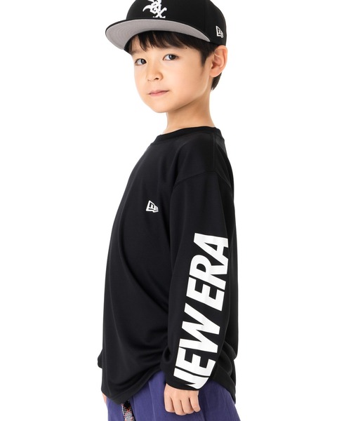 NEW ERA（ニューエラ）の「ニューエラ キッズ 半袖Tシャツ吸汗速乾 ONSPOTZ別注（Tシャツ/カットソー・キッズ・ブラック/ホワイト/ダークグレー・160/150/140/130）」の6枚目の写真