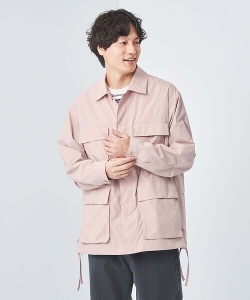 green label relaxing(グリーンレーベルリラクシング)の「Morley ファティーグ ジャケット(ミリタリージャケット・メンズ・ブラック/グレー/ピンク・M/L/S)」の1枚目の写真