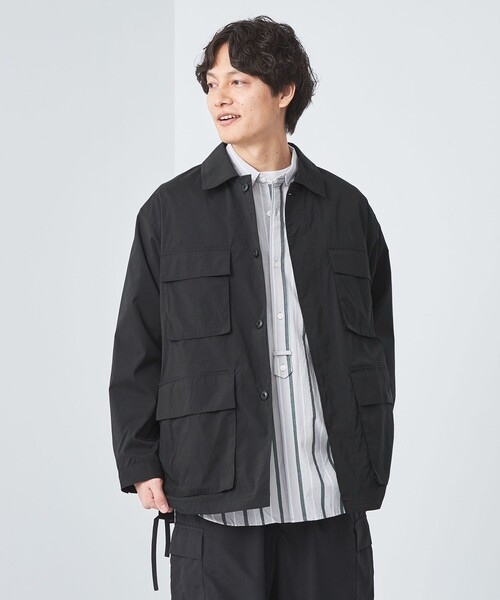 green label relaxing(グリーンレーベルリラクシング)の「Morley ファティーグ ジャケット(ミリタリージャケット・メンズ・ブラック/グレー/ピンク・M/L/S)」の2枚目の写真