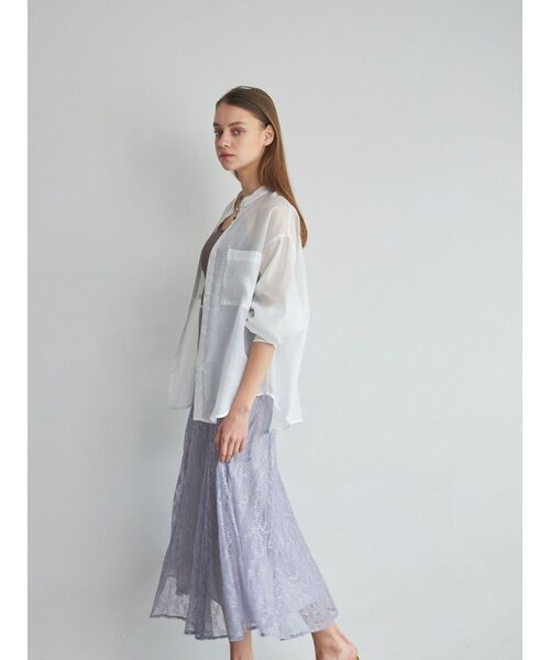 MERCURYDUO（マーキュリーデュオ）の「スパンコールレーススカート（スカート・レディース・ラベンダー/ブラック/アイボリー/オフホワイト・MEDIUM/SMALL）」の20枚目の写真