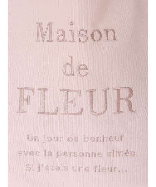Maison de FLEUR（メゾンドフルール）の「ブランドロゴ刺繍スクエアトートバッグ（トートバッグ・レディース・ブラック/アイボリー/ピンク・FREE）」の12枚目の写真