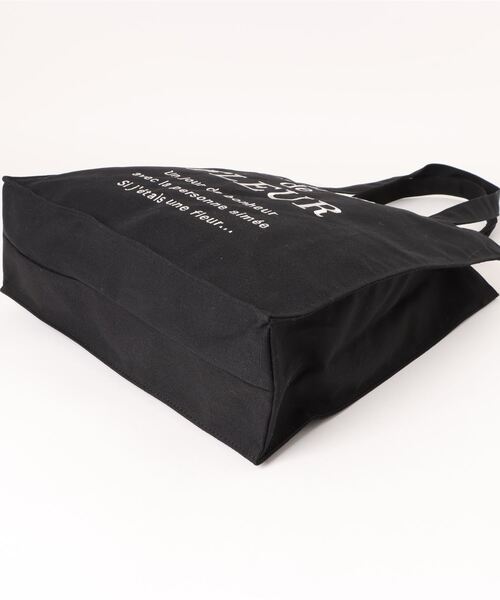 Maison de FLEUR（メゾンドフルール）の「ブランドロゴ刺繍スクエアトートバッグ（トートバッグ・レディース・ブラック/アイボリー/ピンク・FREE）」の16枚目の写真