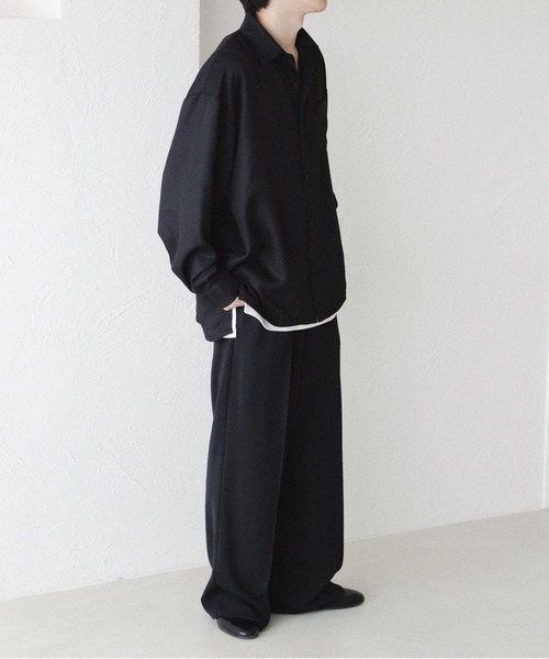 epnok(エプノック)の「ジョーゼットルーズシャツ(シャツ/ブラウス・メンズ・アッシュグレー/カーキ/ブラック・LARGE/MEDIUM/SMALL)」の20枚目の写真