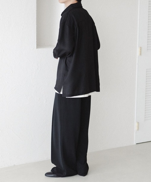 epnok(エプノック)の「ジョーゼットルーズシャツ(シャツ/ブラウス・メンズ・アッシュグレー/カーキ/ブラック・LARGE/MEDIUM/SMALL)」の19枚目の写真
