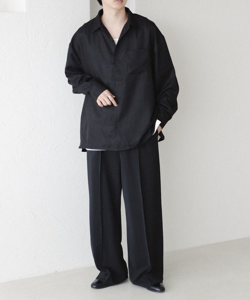 epnok(エプノック)の「ジョーゼットルーズシャツ(シャツ/ブラウス・メンズ・アッシュグレー/カーキ/ブラック・LARGE/MEDIUM/SMALL)」の18枚目の写真