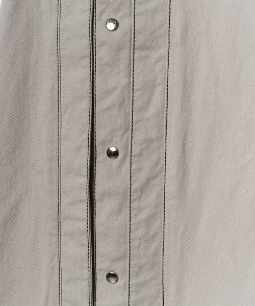 REDYAZEL（レディアゼル）の「ステッチカラーワンピース（ジャンパースカート・レディース・ライトグレー/ブラック/オフホワイト・FREE）」の8枚目の写真