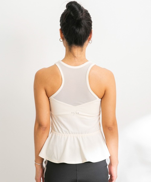 URBAN RESEARCH Sonny Label（アーバンリサーチサニーレーベル）の「SLAB　Peplum Bratop（タンクトップ・レディース・ブラック/オフホワイト・M-L/S-M）」の19枚目の写真