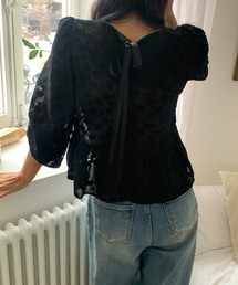 シアージャガードペプラムブラウス