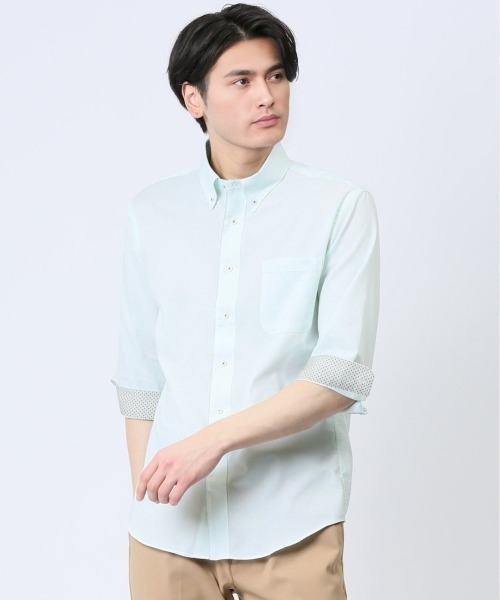 タカキュー 吸水速乾パナマ ボタンダウン7分袖シャツ（シャツ/ブラウス）｜TAKA-Q（タカキュー）