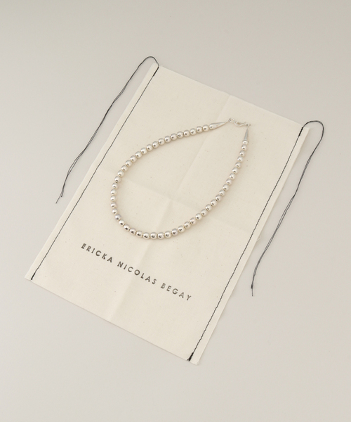 SLOBE IENA(スローブイエナ)の「【ERICKA NICOLAS BEGAY】ショートネックレス (7mm/40cm)(ネックレス・レディース・シルバー・FREE)」の11枚目の写真