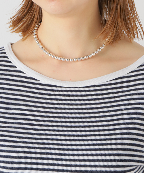 SLOBE IENA(スローブイエナ)の「【ERICKA NICOLAS BEGAY】ショートネックレス (7mm/40cm)(ネックレス・レディース・シルバー・FREE)」の12枚目の写真