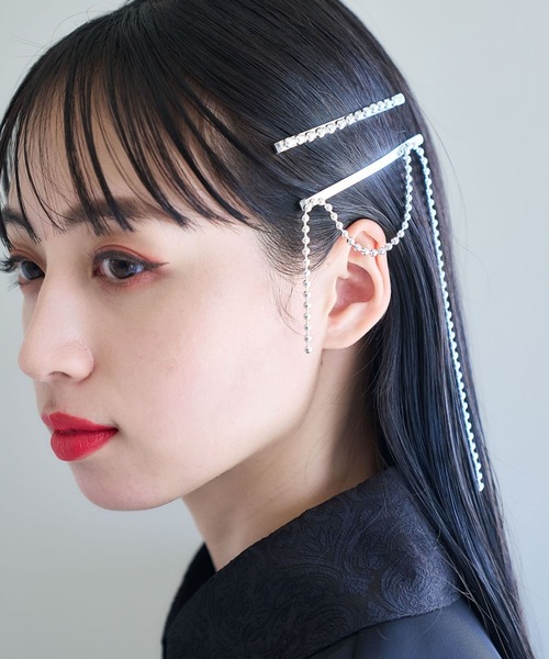 HARE(ハレ)の「2Pボールチェーンヘアピン(HARE)(ヘアピン・レディース・シルバー・FREE)」の6枚目の写真