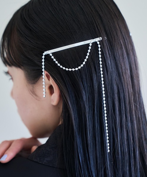 HARE(ハレ)の「2Pボールチェーンヘアピン(HARE)(ヘアピン・レディース・シルバー・FREE)」の9枚目の写真