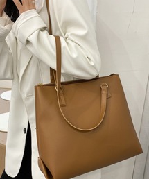 urbanfemine./ A4収納 大容量PUトートバッグ U7230