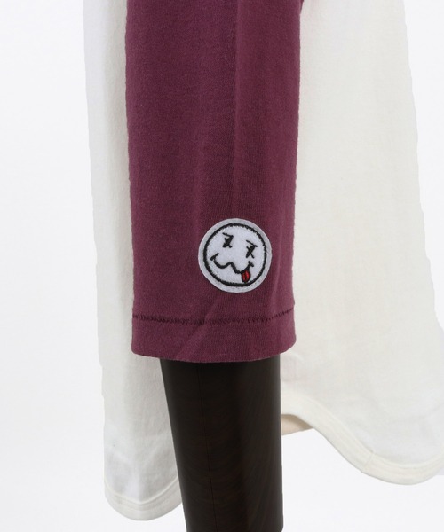 seventy seven（セブンティセブン）の「mlt4668- middle onz  3-4 sleeve bicolor t-shirts (77up) カットソー（Tシャツ/カットソー・メンズ・ホワイト系その他/ホワイト×ブルー/ホワイト×グリーン・S/M/L/XL）」の17枚目の写真