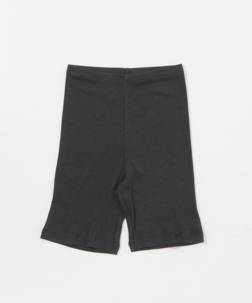かぐれ(カグレ)の「シルクテレコショートレギンス(レギンス/スパッツ・レディース・チャコールグレー/アイボリー・FREE)」の9枚目の写真