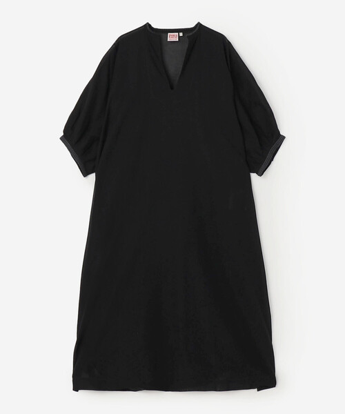 Bshop(ビショップ)の「INDIA INDUSTRY | コットン 刺繍シャツワンピース WOMEN(ワンピース・レディース・ブラック/グリーン系その他・1)」の3枚目の写真