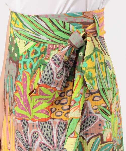 CABaN 巻きスカート フラワージャカード リバーシブルラップスカート | CABaN/キャバン