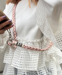 ARTIFICIAL SWEETENER（アーティフィシャル　スウィートナー）の「ARTIFICIAL SWEETENER 編み込みスマホショルダーストラップ【ストラップシート付き】（スマホグッズ）」
