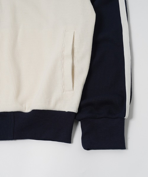 STAY GOLD(ステイゴールド)の「【STAYGOLD】ハートロゴ ワッフルトラックジャケット / Heart Logo Waffle Track Jacket(ブルゾン・メンズ・ネイビー×ホワイト/ホワイト×ネイビー・M/L)」の20枚目の写真