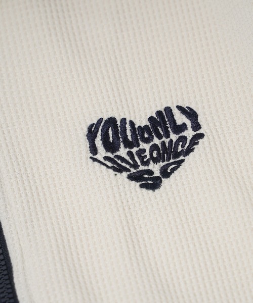 STAY GOLD(ステイゴールド)の「【STAYGOLD】ハートロゴ ワッフルトラックジャケット / Heart Logo Waffle Track Jacket(ブルゾン・メンズ・ネイビー×ホワイト/ホワイト×ネイビー・M/L)」の19枚目の写真
