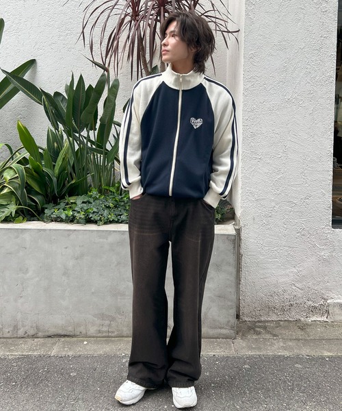 STAY GOLD(ステイゴールド)の「【STAYGOLD】ハートロゴ ワッフルトラックジャケット / Heart Logo Waffle Track Jacket(ブルゾン・メンズ・ネイビー×ホワイト/ホワイト×ネイビー・M/L)」の13枚目の写真