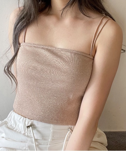 one way（ワンウェイ）の「ラメベアトップ／カップ付き（チューブ