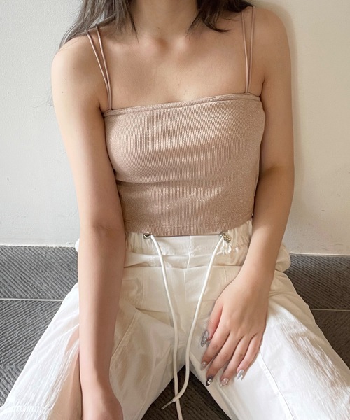 one way（ワンウェイ）の「ラメベアトップ／カップ付き（チューブ