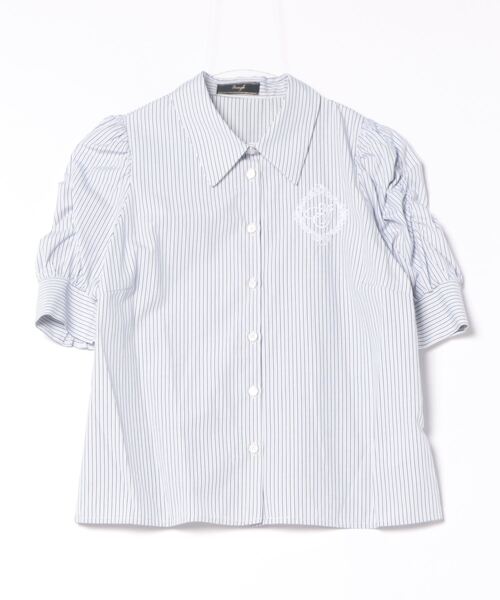 SWINGLE（スウィングル）の「エンブロイダリーイニシャルブラウス（シャツ/ブラウス・レディース・オフホワイト/ネイビー/パープル系その他4・FREE）」の14枚目の写真