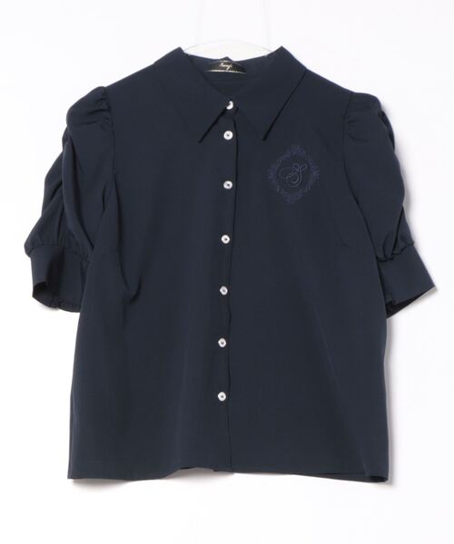 SWINGLE（スウィングル）の「エンブロイダリーイニシャルブラウス（シャツ/ブラウス・レディース・オフホワイト/ネイビー/パープル系その他4・FREE）」の15枚目の写真