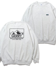 【GERRY/ジェリー】ボックスロゴ バックプリント クルーネック裏毛スウェット