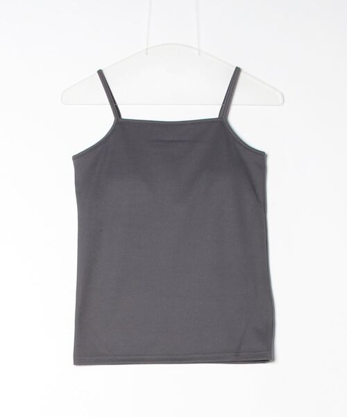 Per sist ence（パーシエンス）の「チュール袖フリルプルオーバー × カップ付きフライスキャミソールSET／シアー トップス レイヤード カジュアル（Tシャツ/カットソー・レディース・ドット/ブラック/オフホワイト/チャコールグレー・FREE）」の6枚目の写真