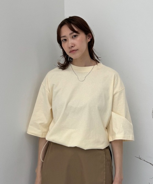 ドロストクロップドTシャツ（Tシャツ/カットソー）｜y/m（イム