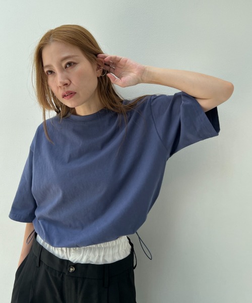 ドロストクロップドTシャツ（Tシャツ/カットソー）｜y/m（イム