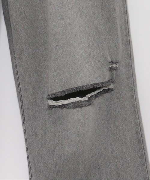 LOVETOXIC（ラブトキシック）の「【接触冷感】ダメージワイドパンツ（その他パンツ・キッズ・ライトグレー/グレー/サックスブルー/ライトブルー・S/M/L）」の21枚目の写真