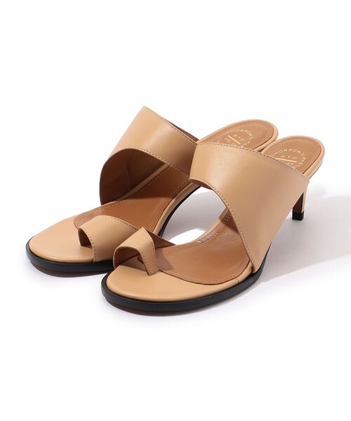 ATP ATELIER（エーティーピーアトリエ）の「ATP TRIVENTO ヒールサンダル（サンダル・レディース・ブラック/ライトベージュ・36/38/37）」の3枚目の写真