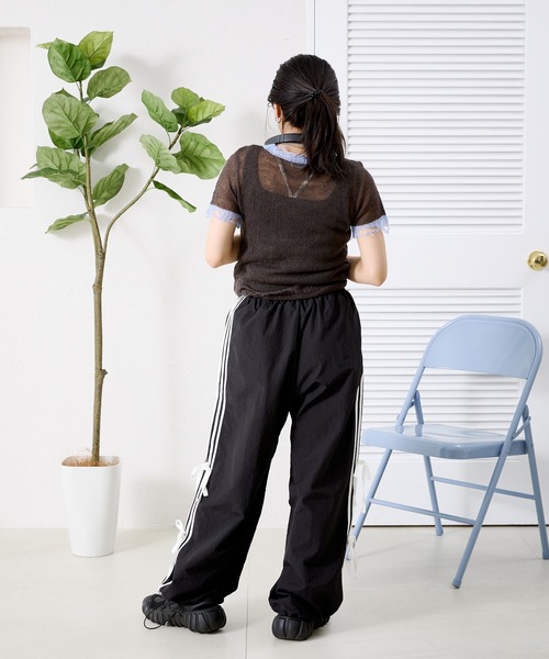 kutir(クティール)の「サイドリボンナイロンパンツ(その他パンツ・レディース・ブルー/ブラック/ライトグレー・SMALL/MEDIUM)」の8枚目の写真