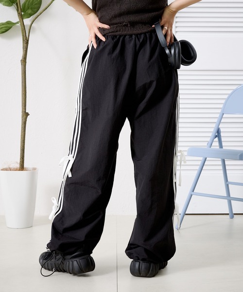 kutir(クティール)の「サイドリボンナイロンパンツ(その他パンツ・レディース・ブルー/ブラック/ライトグレー・SMALL/MEDIUM)」の5枚目の写真