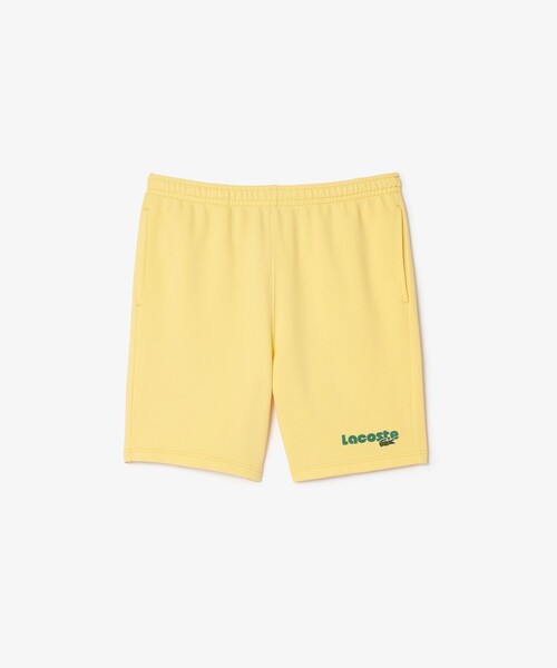 LACOSTE(ラコステ)の「オーガニックコットン 裏パイル ウォッシュドシンプルスウェットショーツ(スウェットパンツ・メンズ・イエロー/ローズ・3/4/2/5)」の5枚目の写真